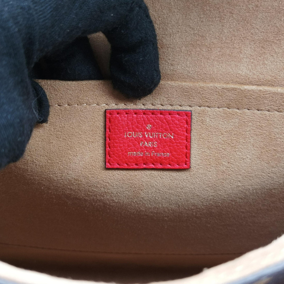 Vintage Louis Vuitton MARIGNAN Brown × Coquelicot Monogram Canvas×calf leather M44286 shoulderbag | stylenewstar
