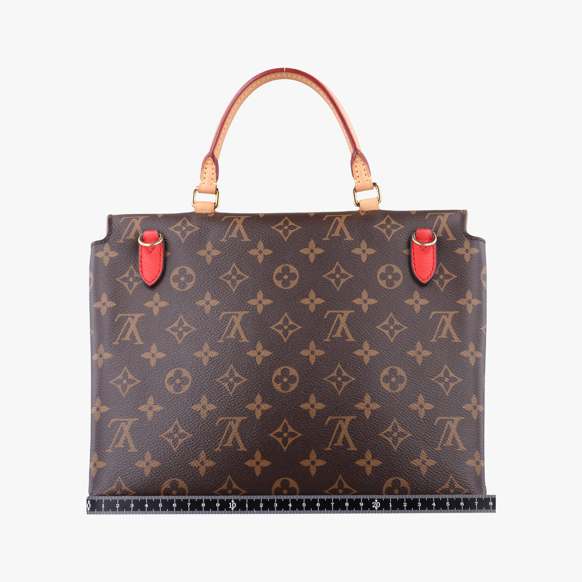 Vintage Louis Vuitton MARIGNAN Brown × Coquelicot Monogram Canvas×calf leather M44286 shoulderbag | stylenewstar