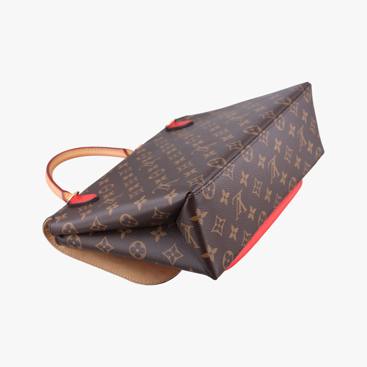 Vintage Louis Vuitton MARIGNAN Brown × Coquelicot Monogram Canvas×calf leather M44286 shoulderbag | stylenewstar