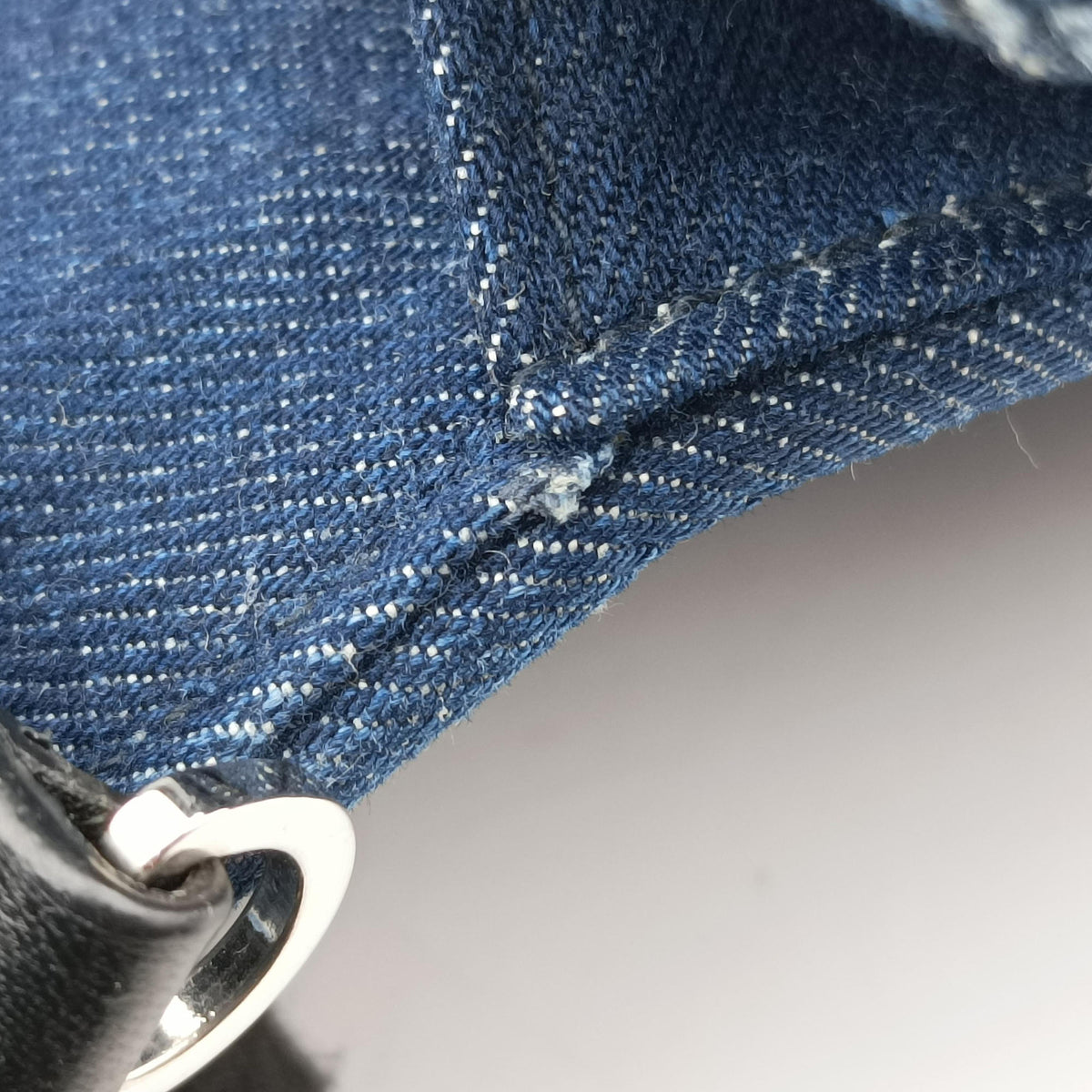 Pre-owned Miu Miu My Miu Blue Denim 5BF068 shoulderbag | stylenewstar