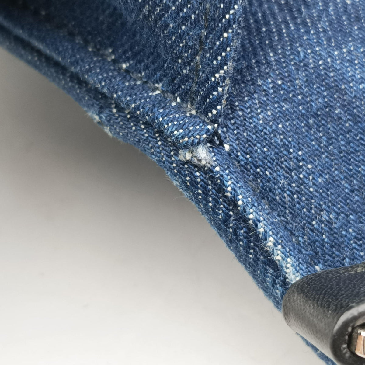 Pre-owned Miu Miu My Miu Blue Denim 5BF068 shoulderbag | stylenewstar
