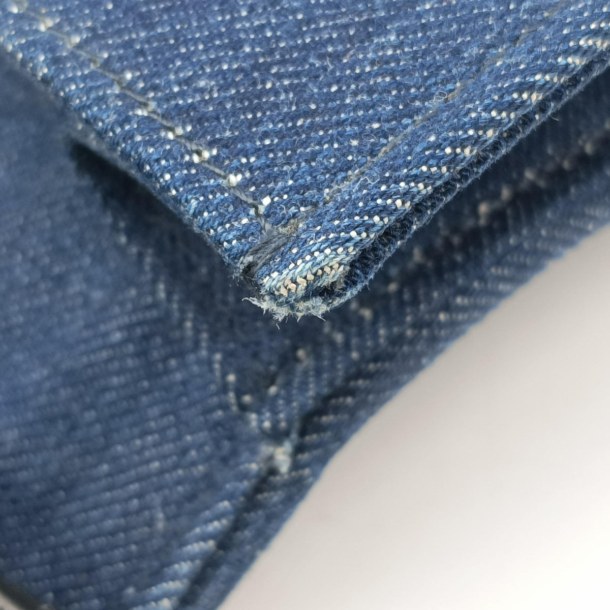 Pre-owned Miu Miu My Miu Blue Denim 5BF068 shoulderbag | stylenewstar