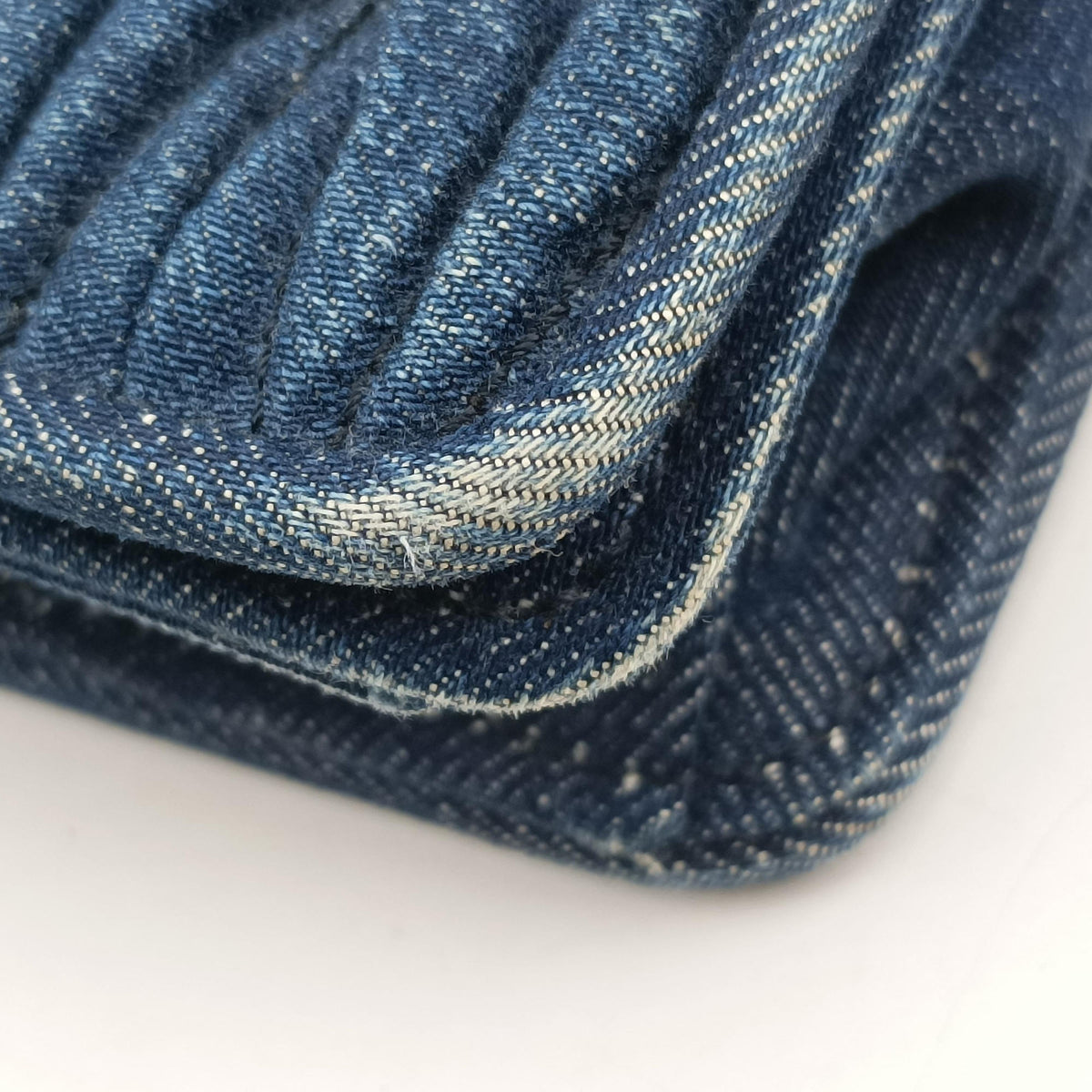 Pre-owned Miu Miu My Miu Blue Denim 5BF068 shoulderbag | stylenewstar