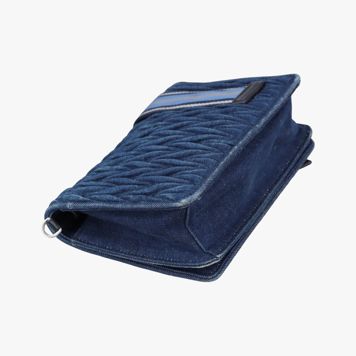 Pre-owned Miu Miu My Miu Blue Denim 5BF068 shoulderbag | stylenewstar