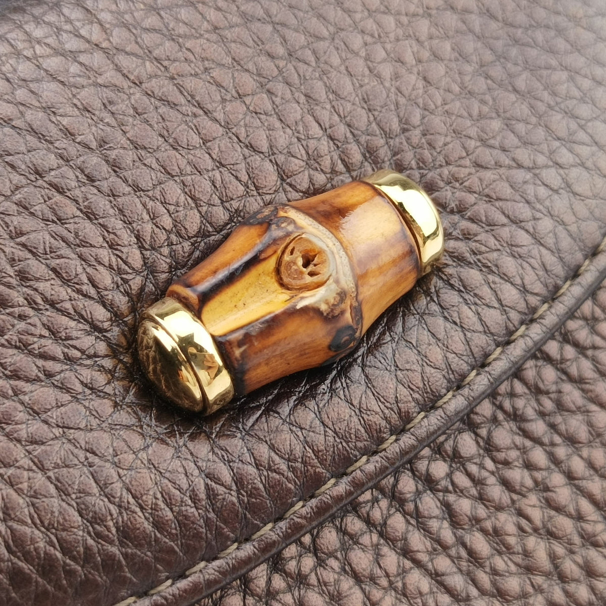 Secondhand Gucci Bamboo Brown leather 269969 shoulderbag | stylenewstar