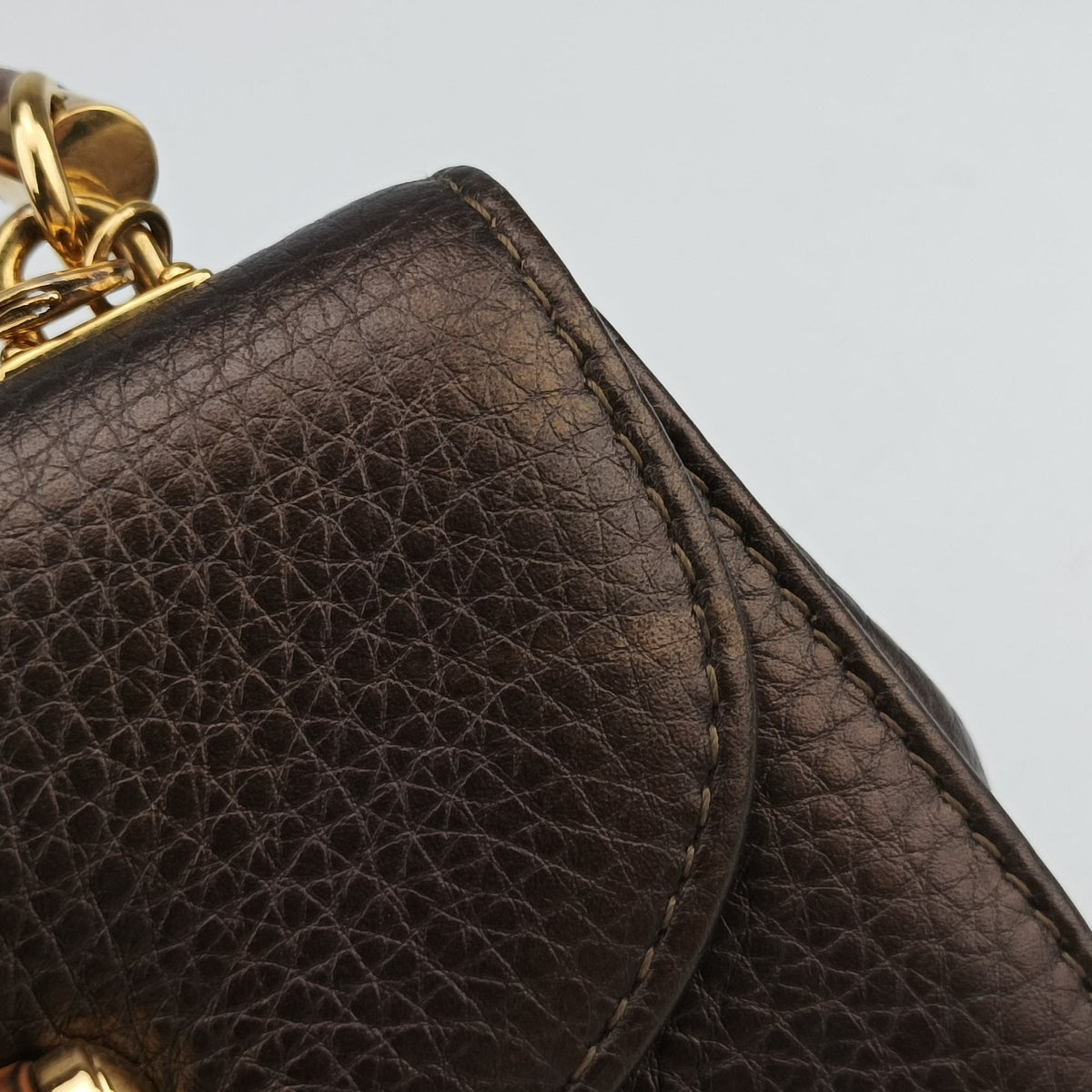 Secondhand Gucci Bamboo Brown leather 269969 shoulderbag | stylenewstar