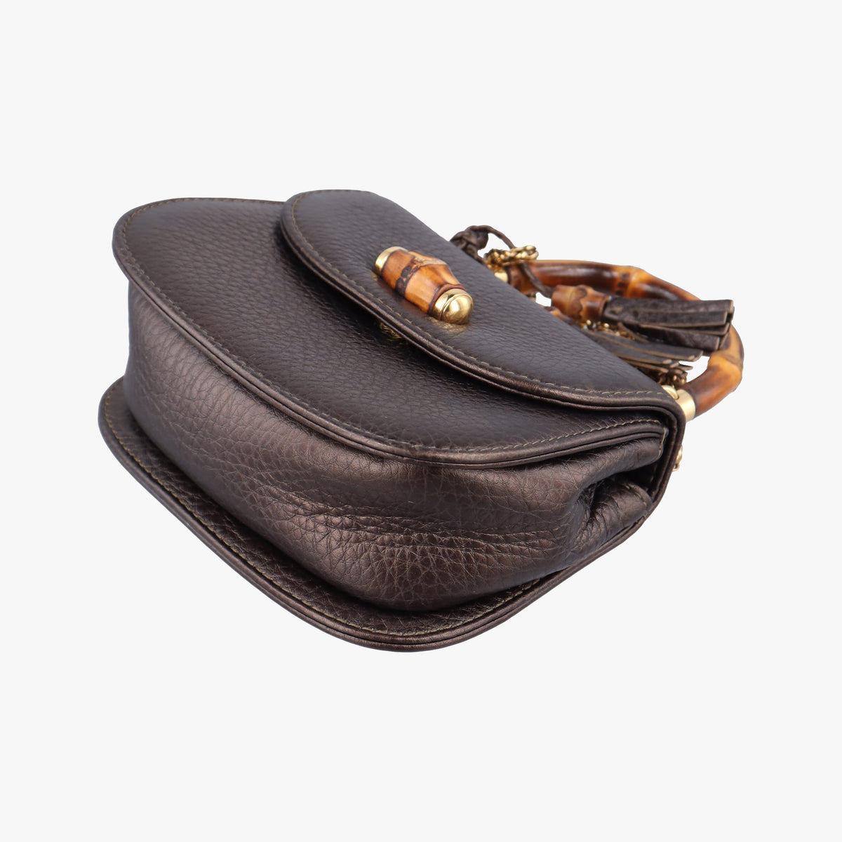 Secondhand Gucci Bamboo Brown leather 269969 shoulderbag | stylenewstar