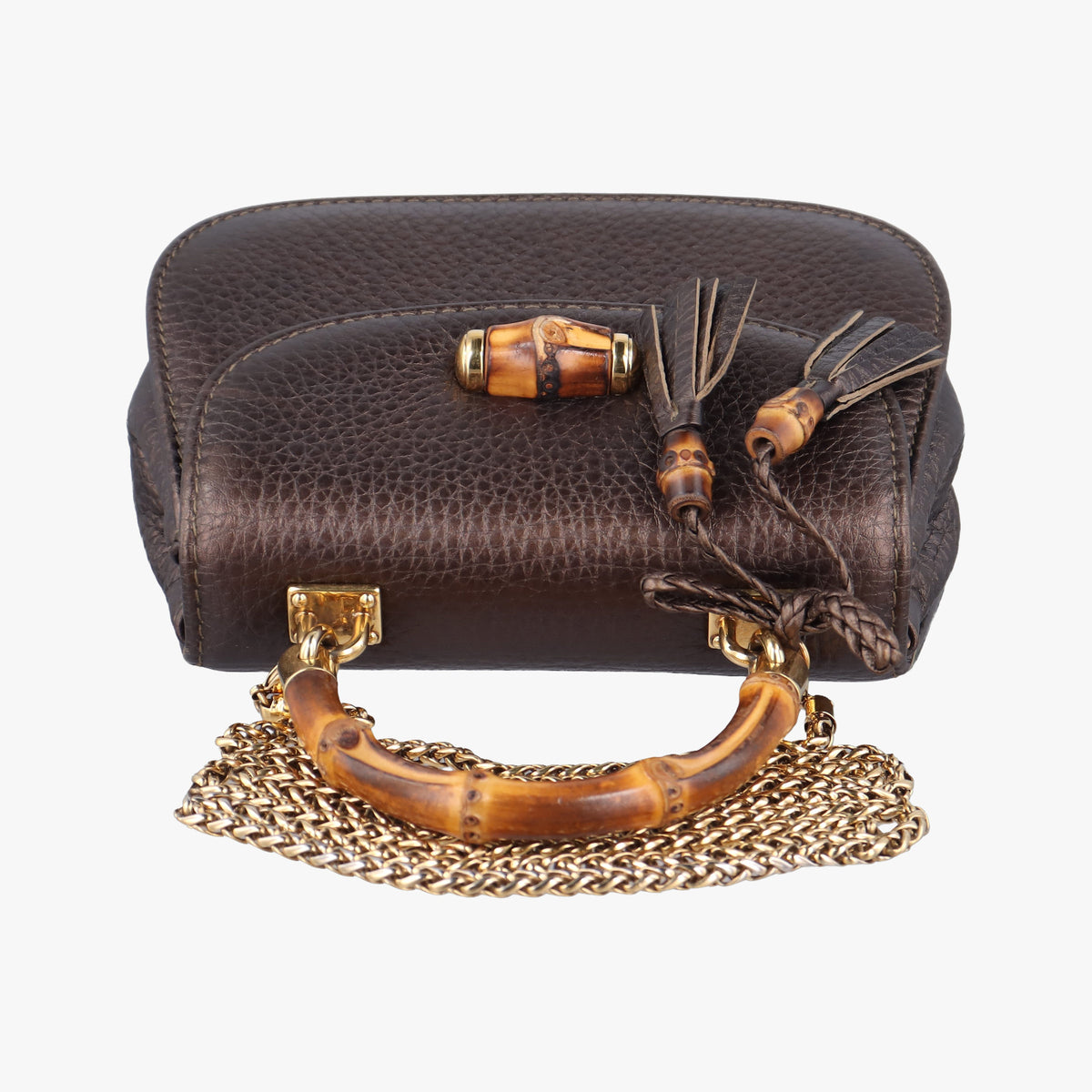 Secondhand Gucci Bamboo Brown leather 269969 shoulderbag | stylenewstar