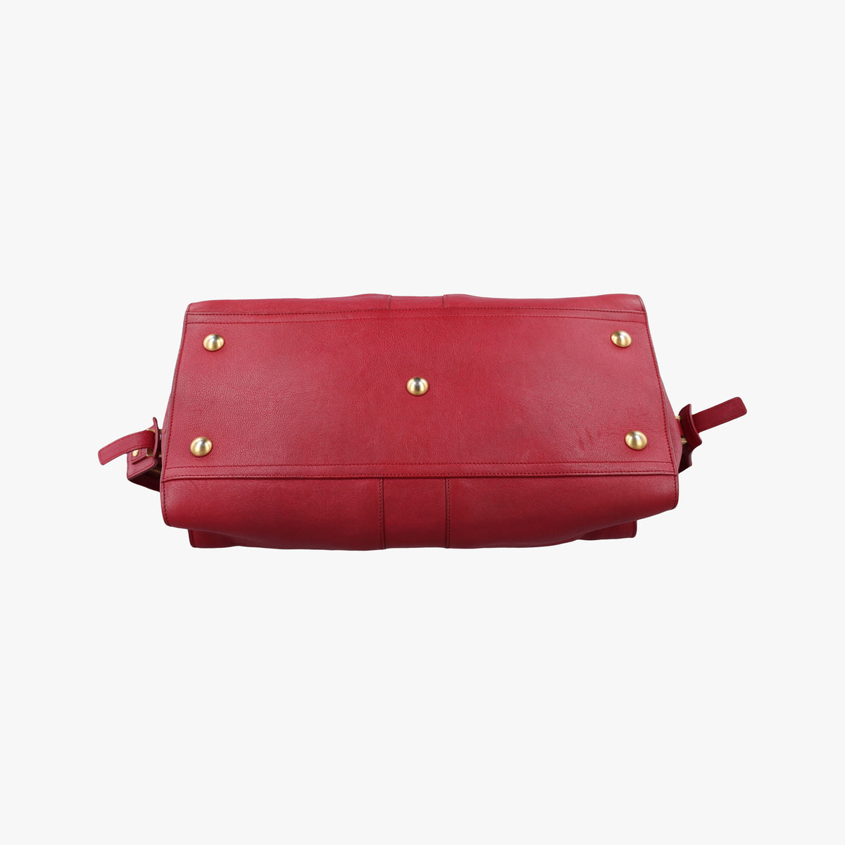 Pre-owned Yves Saint Laurent CABAS CHYC Red Leather 311220 handbag | stylenewstar