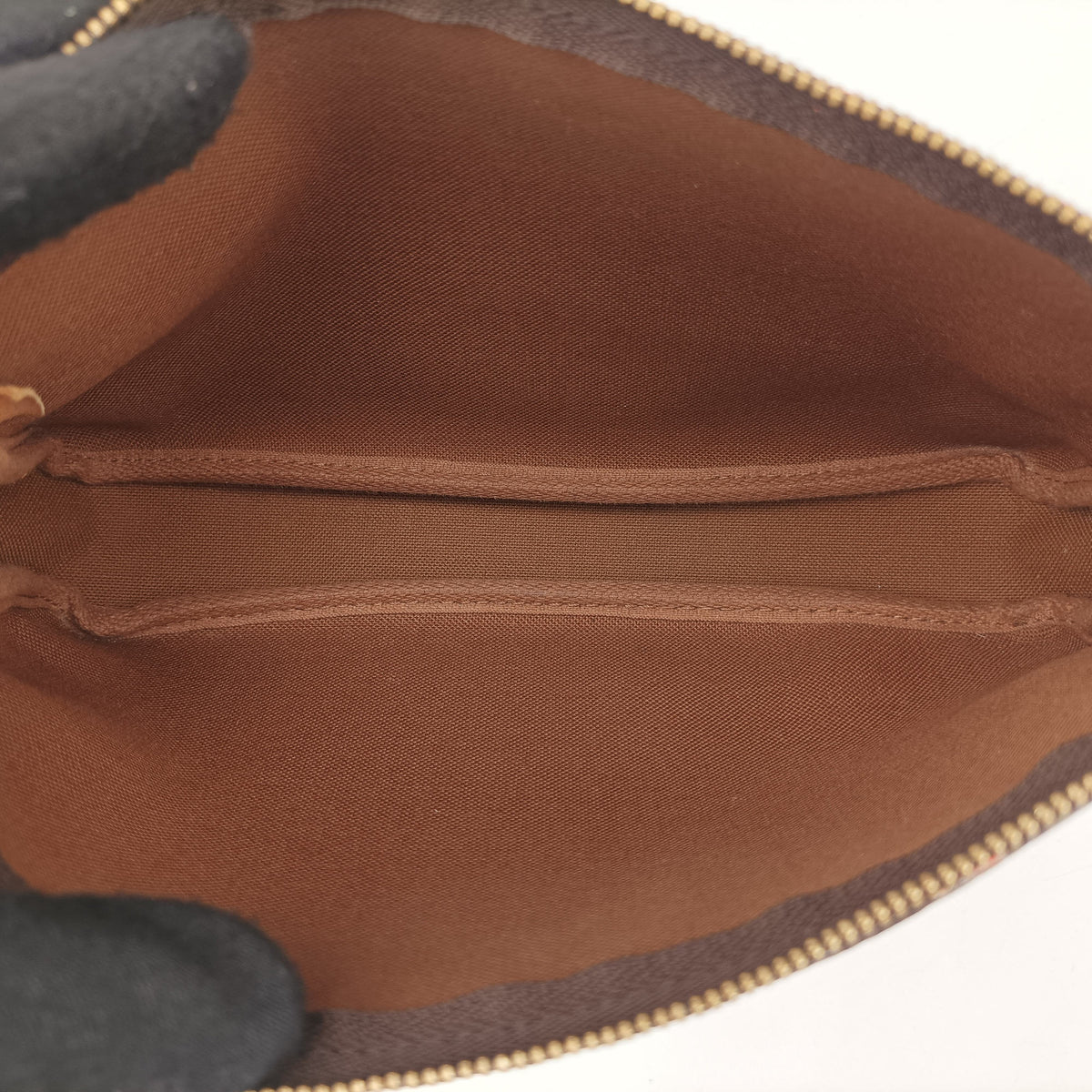 Pre-owned Louis Vuitton Pochette Accessoires brown×multi Monogram Rose Canvas M48615 handbag | stylenewstar
