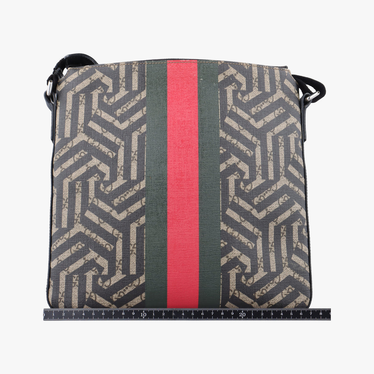 Pre-owned Gucci GG Caleido bee Web Multicolour PVC coated canvas 471466 shoulderbag | stylenewstar
