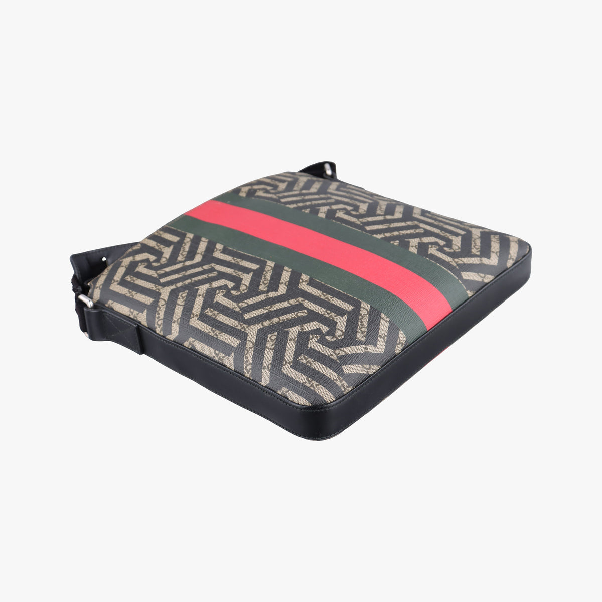 Pre-owned Gucci GG Caleido bee Web Multicolour PVC coated canvas 471466 shoulderbag | stylenewstar