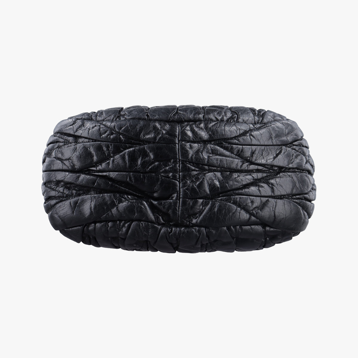 Pre-owned Miu Miu Matelasse Black Leather  shoulderbag | stylenewstar