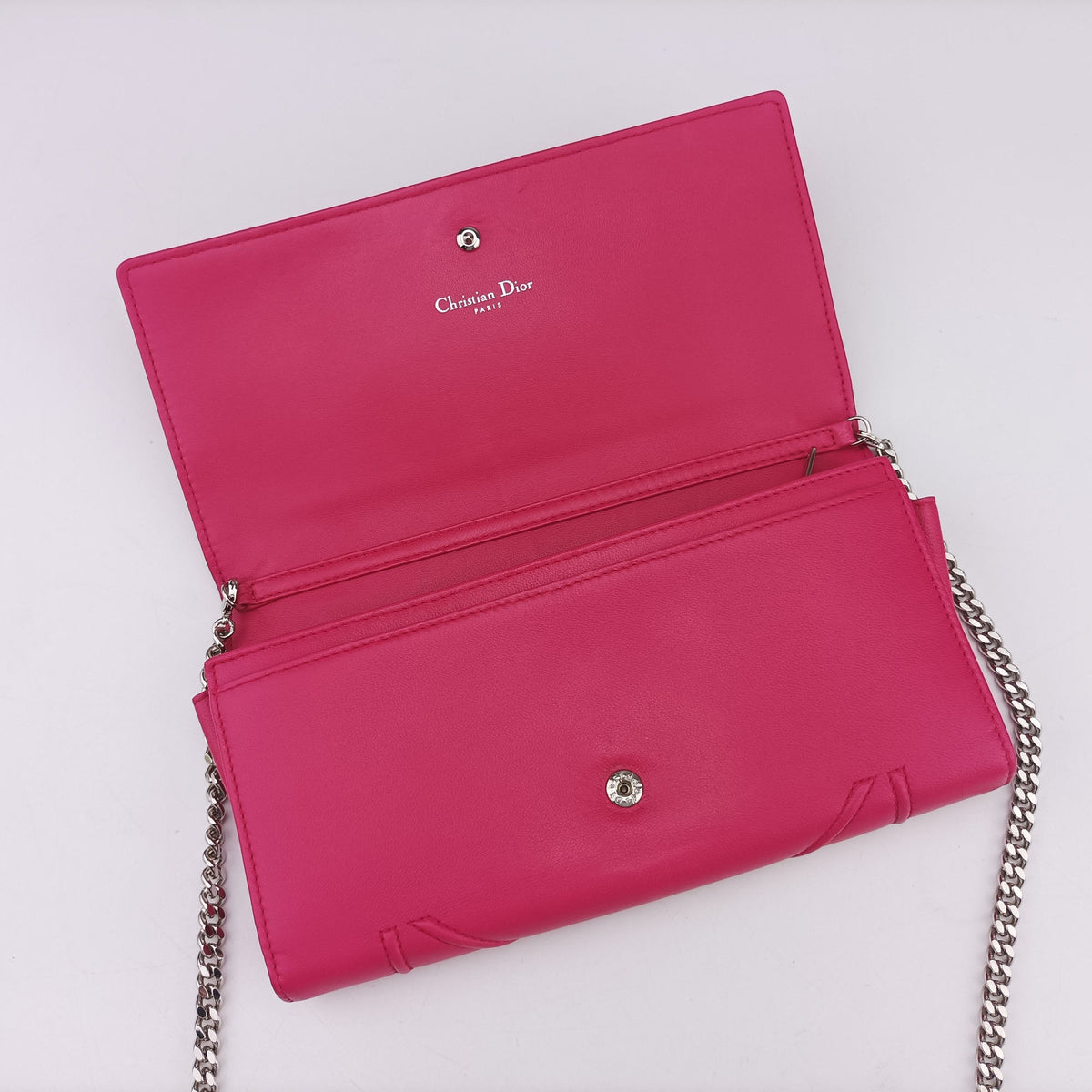 Pre-owned Christian Dior Diorama Pink Leather  shoulderbag | stylenewstar
