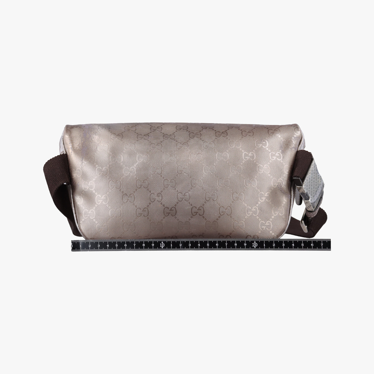 Secondhand Gucci GG Imprime Golden PVC-coated canvas 233269 bum bag/waist bag | stylenewstar