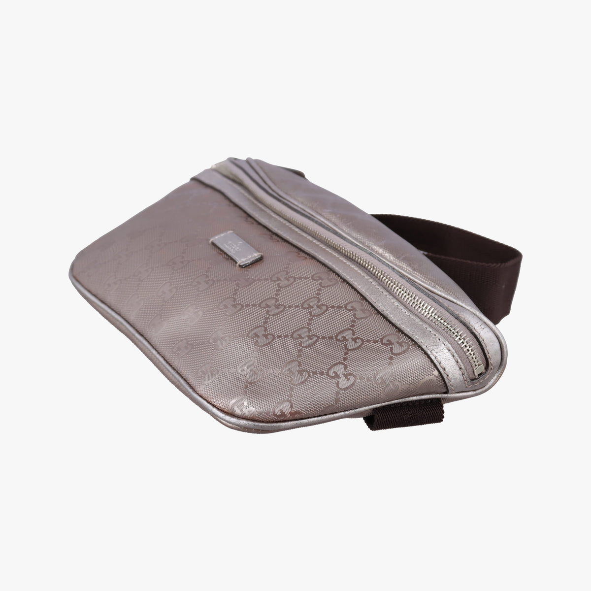 Secondhand Gucci GG Imprime Golden PVC-coated canvas 233269 bum bag/waist bag | stylenewstar