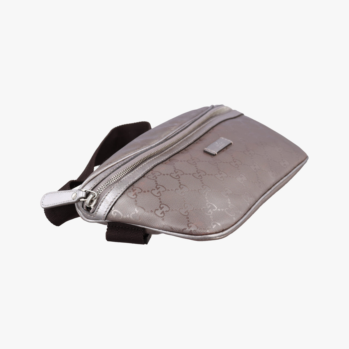 Secondhand Gucci GG Imprime Golden PVC-coated canvas 233269 bum bag/waist bag | stylenewstar