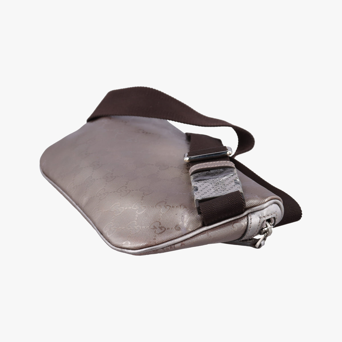 Secondhand Gucci GG Imprime Golden PVC-coated canvas 233269 bum bag/waist bag | stylenewstar