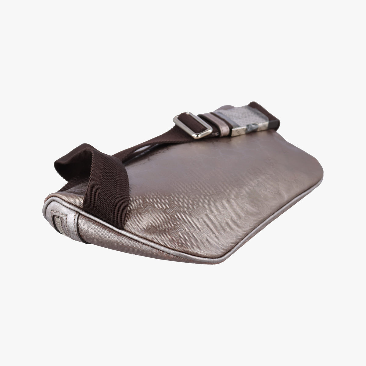 Secondhand Gucci GG Imprime Golden PVC-coated canvas 233269 bum bag/waist bag | stylenewstar