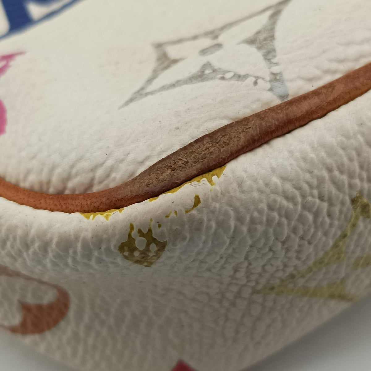Vintage Louis Vuitton Pochette Accessoires white Monogram Multicolor M92649 shoulderbag | stylenewstar