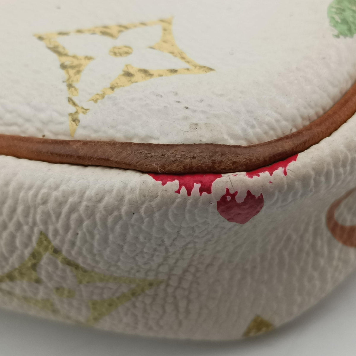 Vintage Louis Vuitton Pochette Accessoires white Monogram Multicolor M92649 shoulderbag | stylenewstar