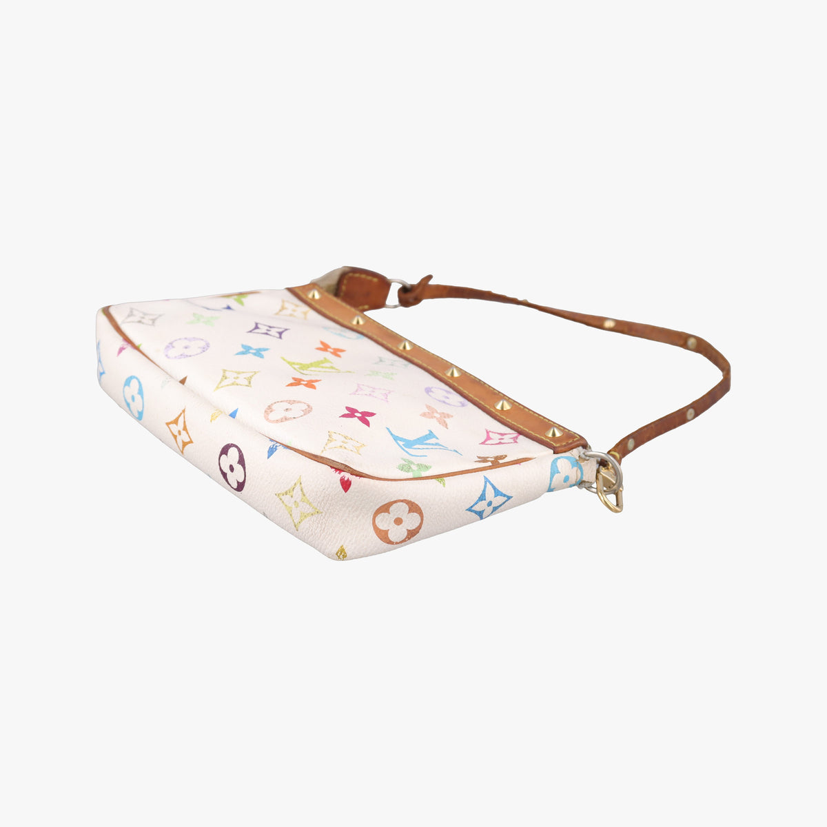 Vintage Louis Vuitton Pochette Accessoires white Monogram Multicolor M92649 shoulderbag | stylenewstar