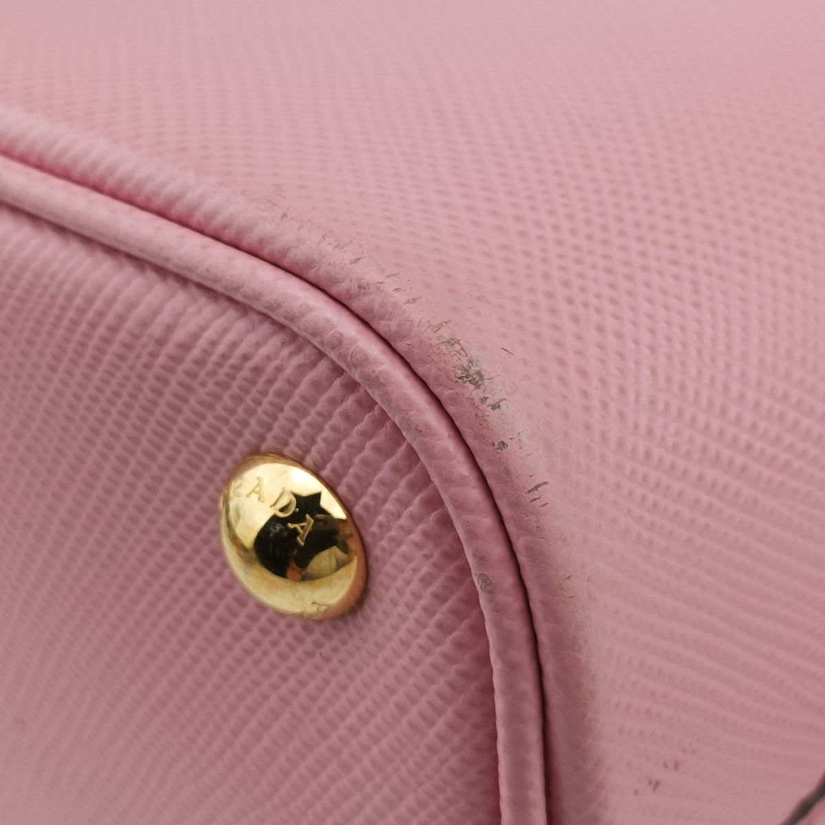 Pre-owned Prada Pannier Pink SAFFIANO Leather 1BA212 shoulderbag | stylenewstar