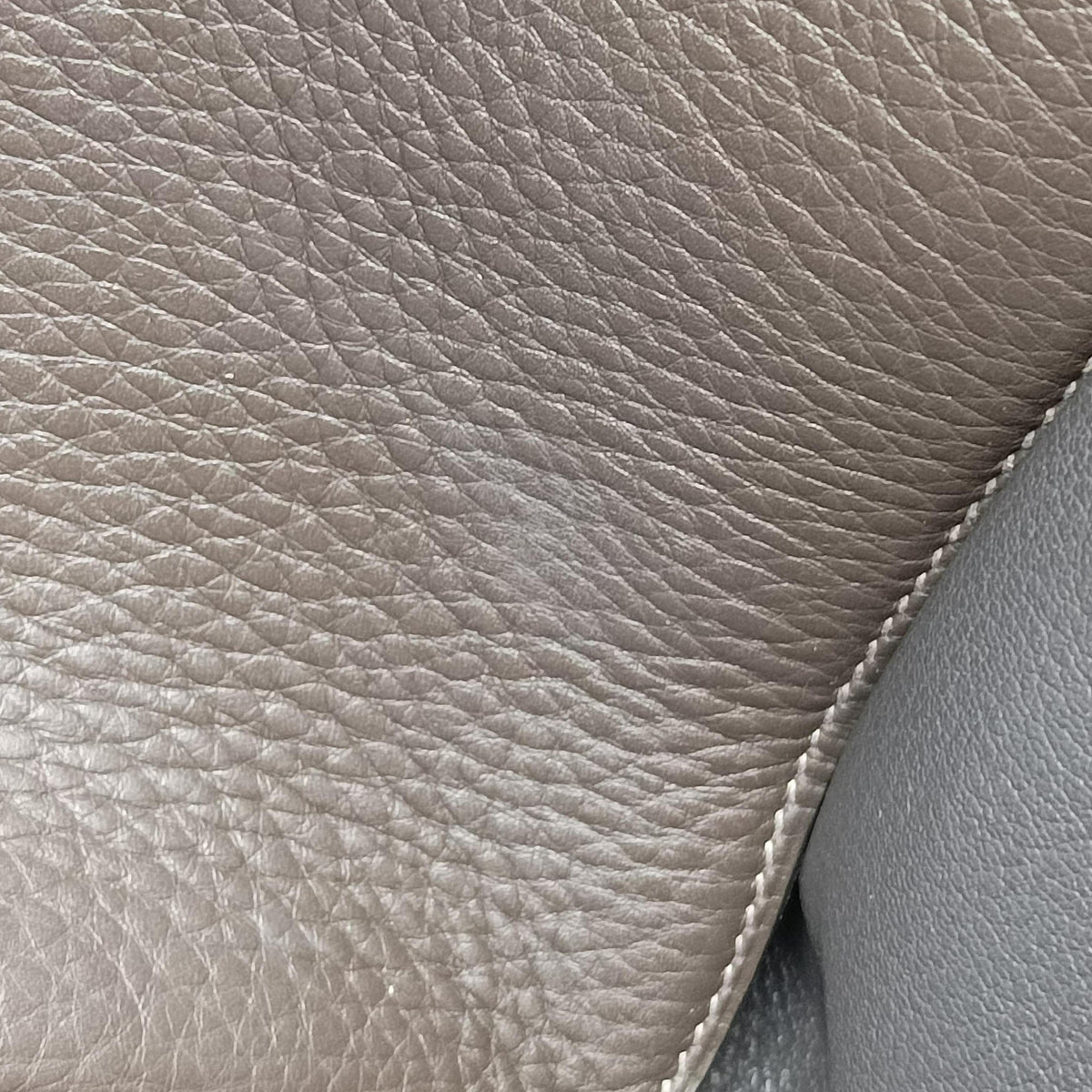 Pre-owned Hermes STEVE BESACE Grey Taurillon Clemence 055080CK shoulderbag | stylenewstar