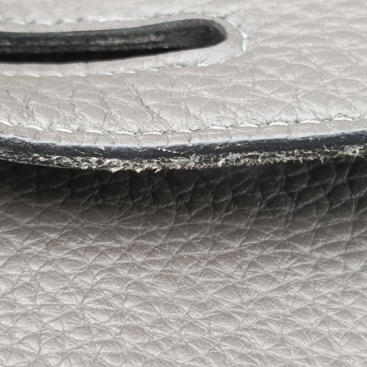 Secondhand Hermes STEVE BESACE Grey Taurillon Clemence 055080CK shoulderbag | stylenewstar