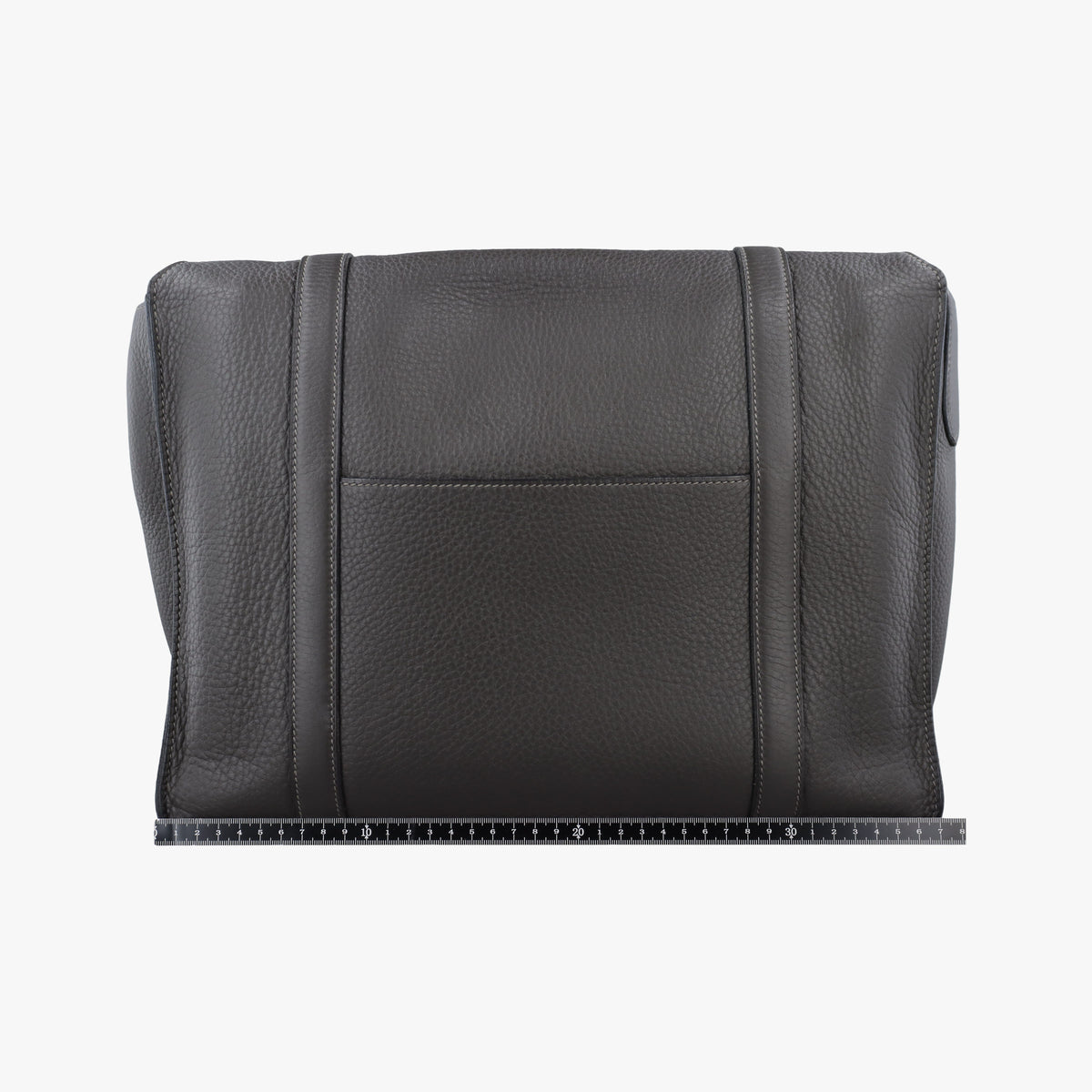 Pre-owned Hermes STEVE BESACE Grey Taurillon Clemence 055080CK shoulderbag | stylenewstar