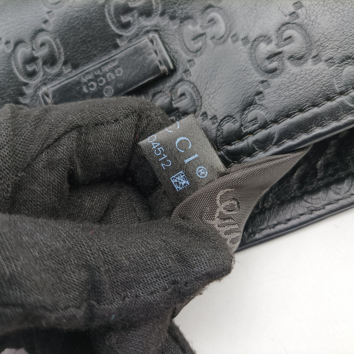 Pre-owned Gucci GG Imprime messenger Black Leather 201446 shoulderbag | stylenewstar