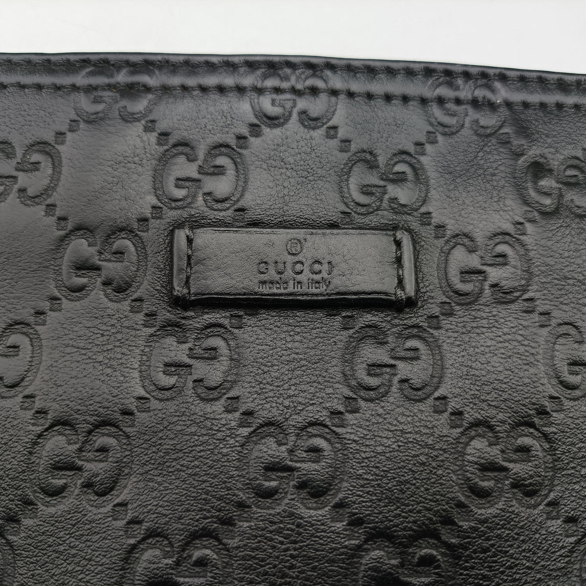 Pre-owned Gucci GG Imprime messenger Black Leather 201446 shoulderbag | stylenewstar