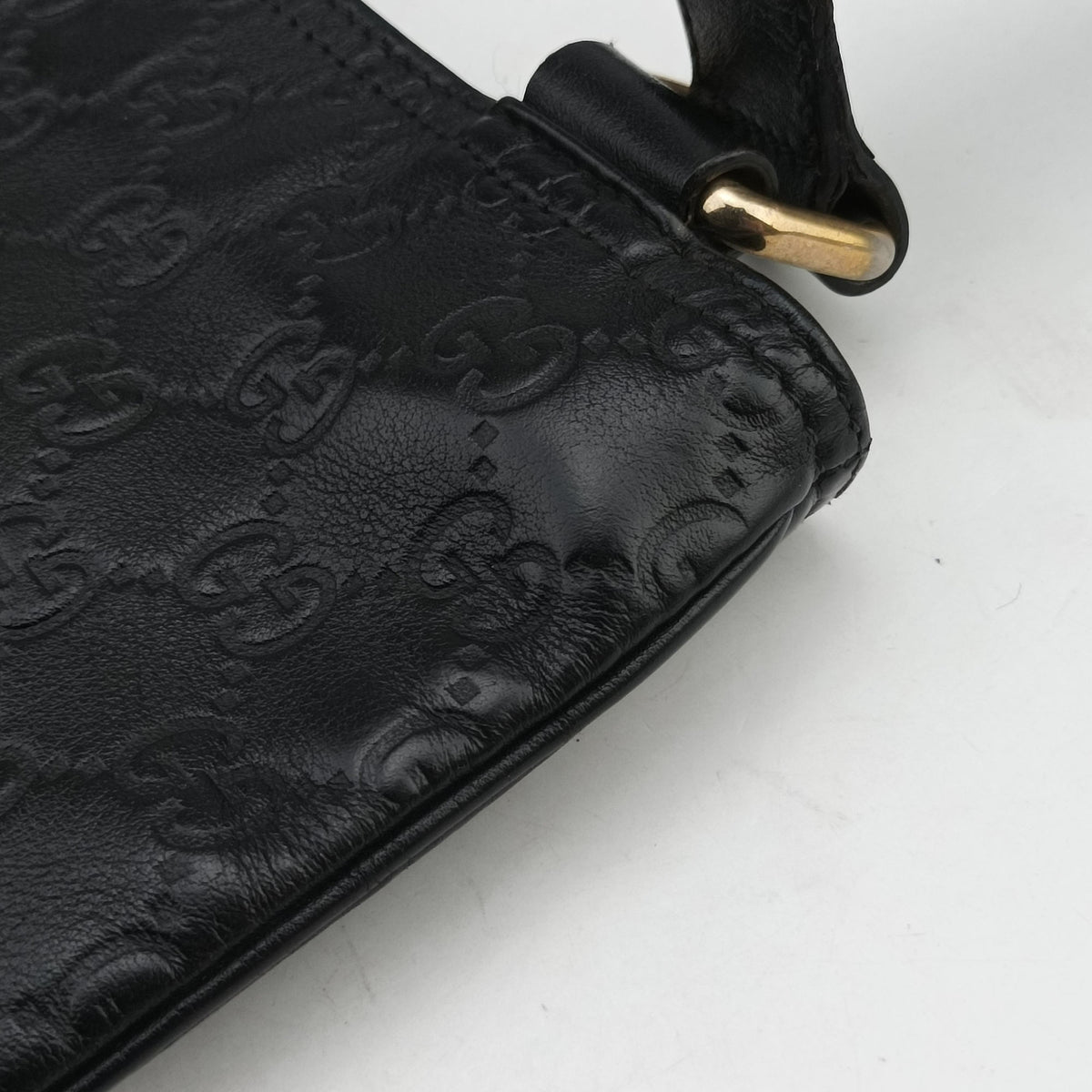 Pre-owned Gucci GG Imprime messenger Black Leather 201446 shoulderbag | stylenewstar