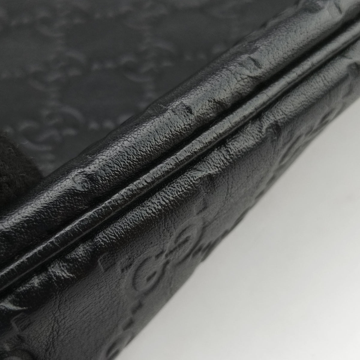 Pre-owned Gucci GG Imprime messenger Black Leather 201446 shoulderbag | stylenewstar