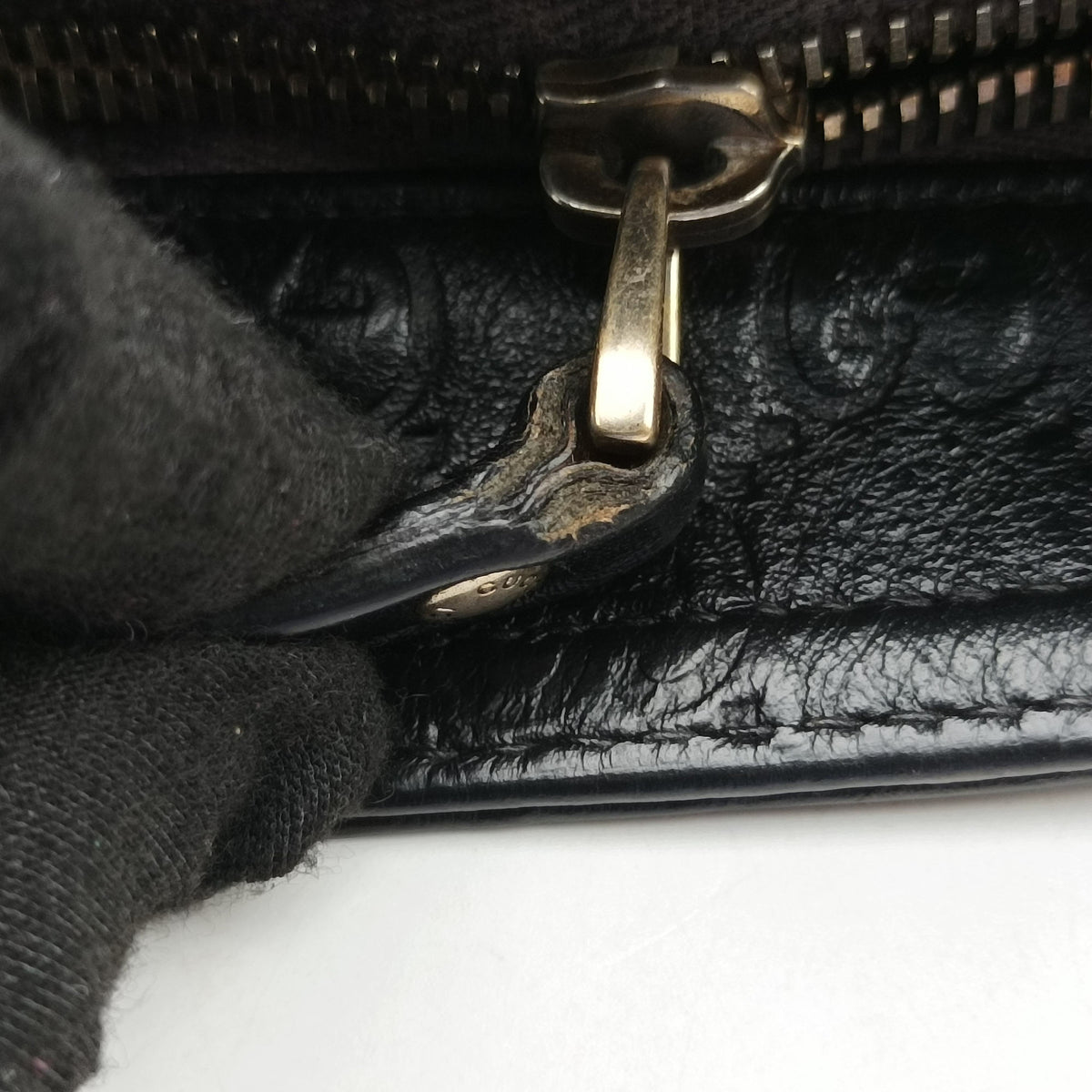 Pre-owned Gucci GG Imprime messenger Black Leather 201446 shoulderbag | stylenewstar