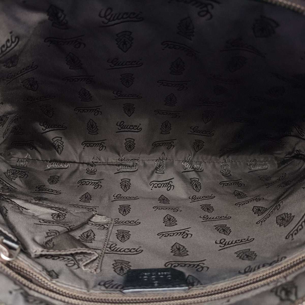 Pre-owned Gucci GG Imprime messenger Black Leather 201446 shoulderbag | stylenewstar