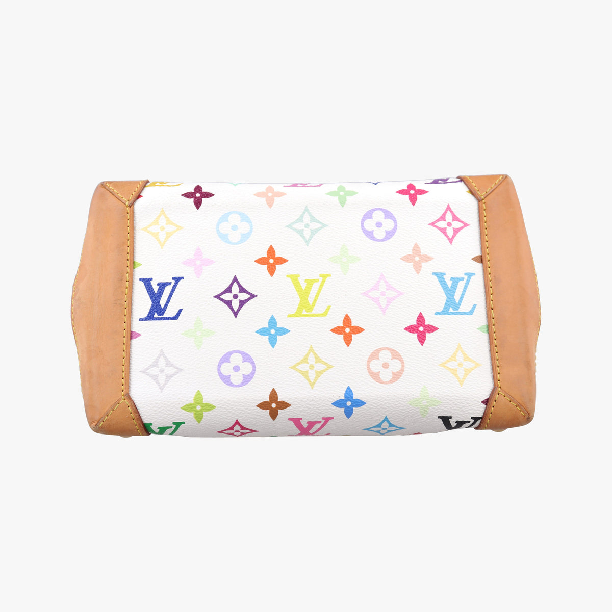 Pre-owned Louis Vuitton AUDRA white Monogram Multicolor M40047 handbag | stylenewstar