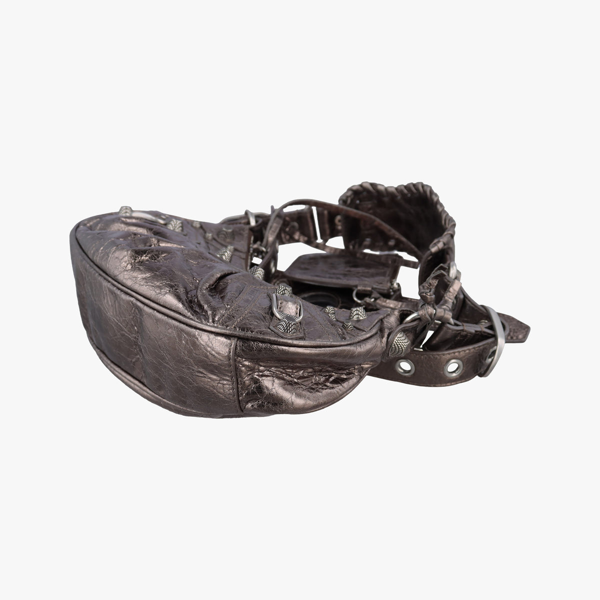 Vintage Balenciaga Le Cagole Silver lambskin  shoulderbag | stylenewstar