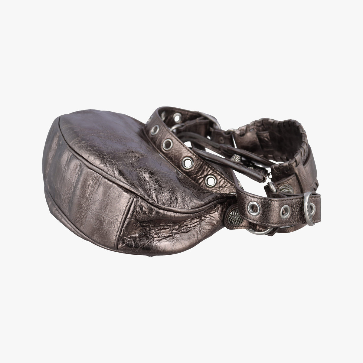 Vintage Balenciaga Le Cagole Silver lambskin  shoulderbag | stylenewstar