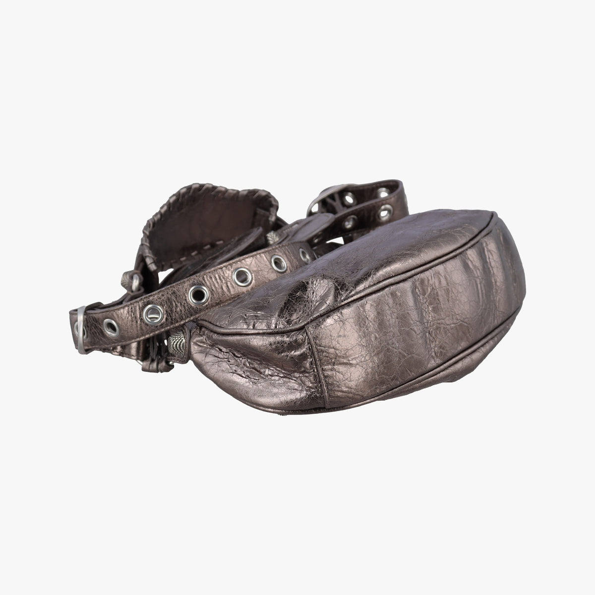 Vintage Balenciaga Le Cagole Silver lambskin  shoulderbag | stylenewstar