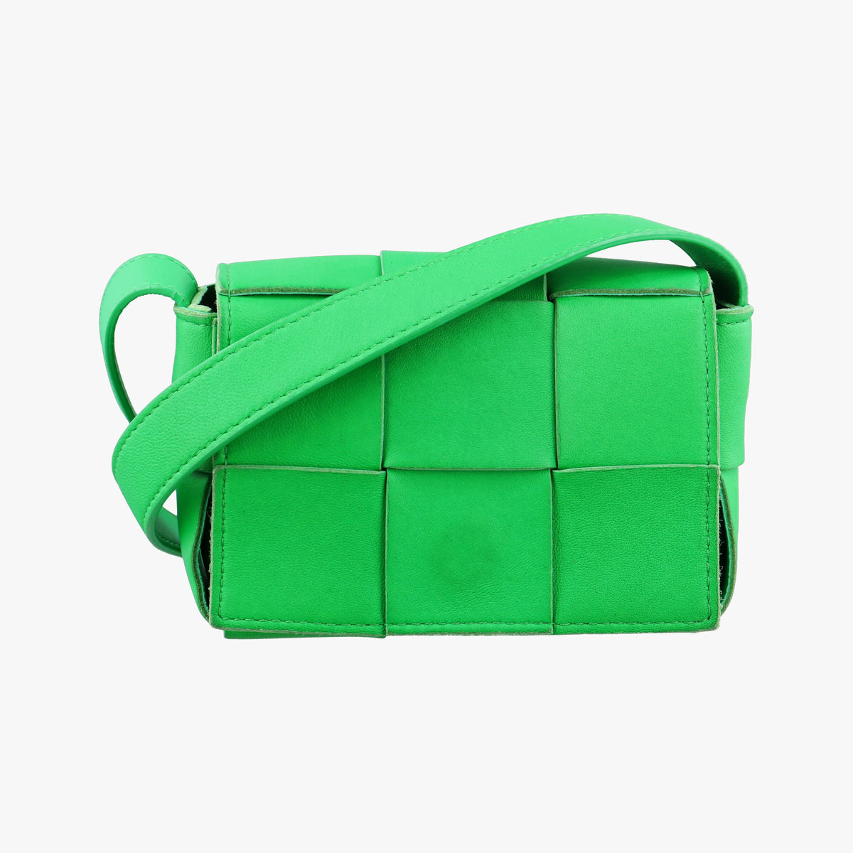Vintage Bottega Veneta candy cassette Green lambskin  shoulderbag | stylenewstar