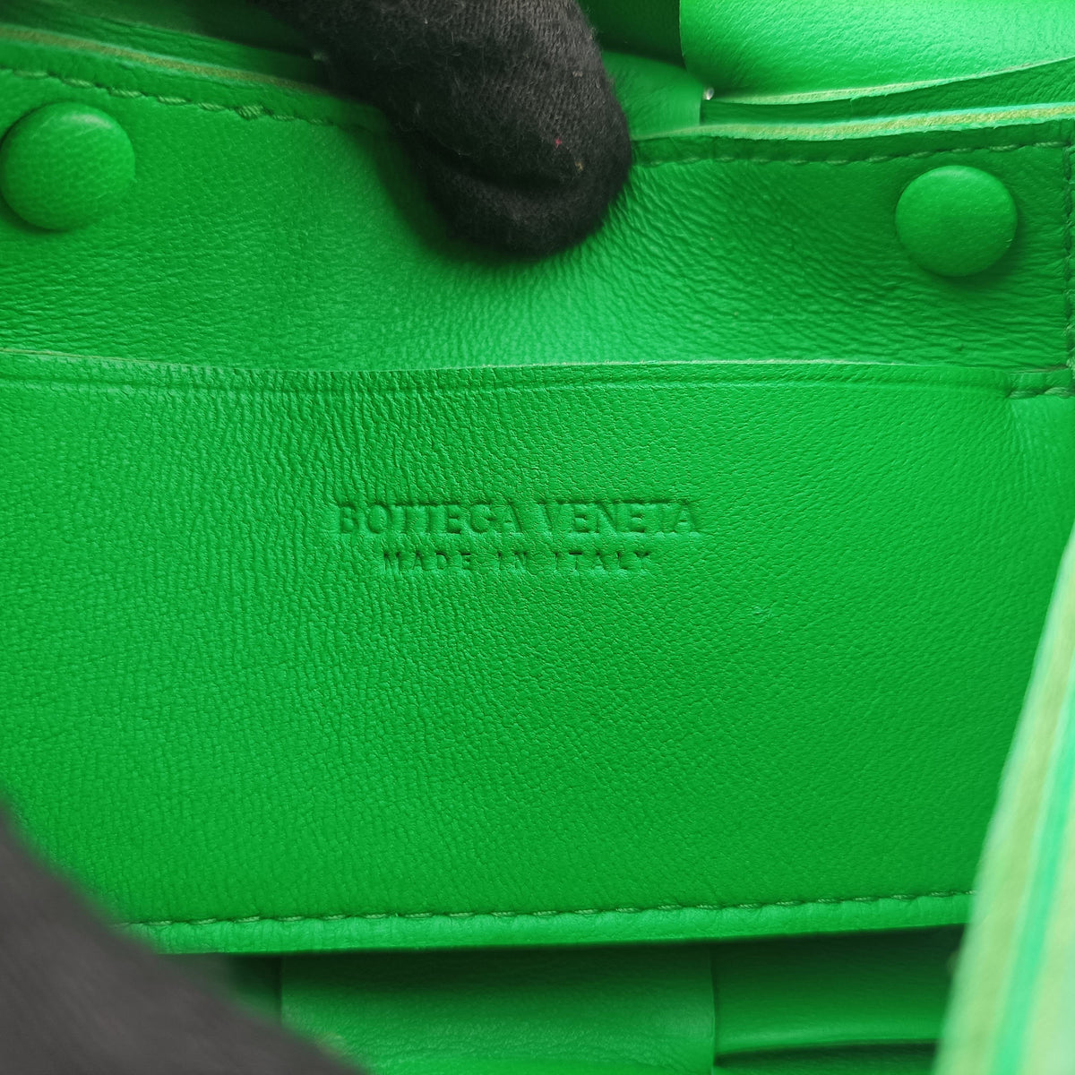 Vintage Bottega Veneta candy cassette Green lambskin  shoulderbag | stylenewstar