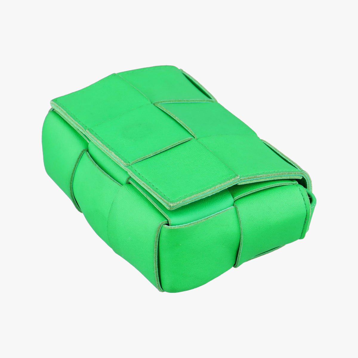 Vintage Bottega Veneta candy cassette Green lambskin  shoulderbag | stylenewstar