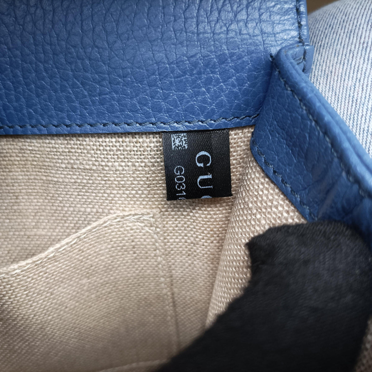 Pre-owned Gucci Interlocking G Blue Leather 510304 shoulderbag | stylenewstar