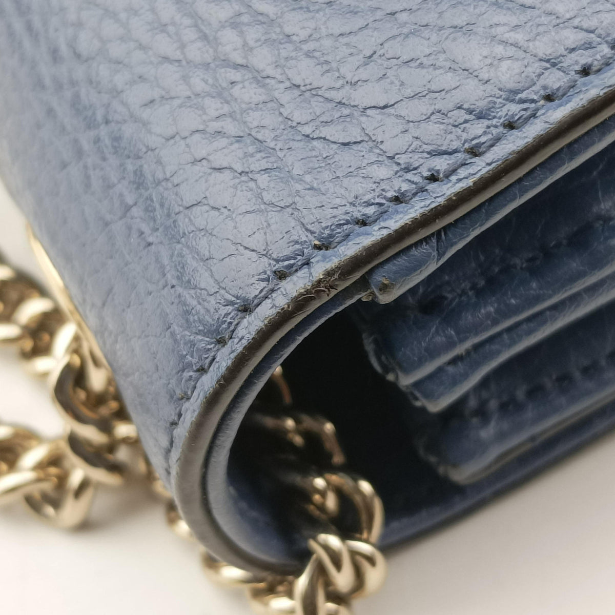 Pre-owned Gucci Interlocking G Blue Leather 510304 shoulderbag | stylenewstar