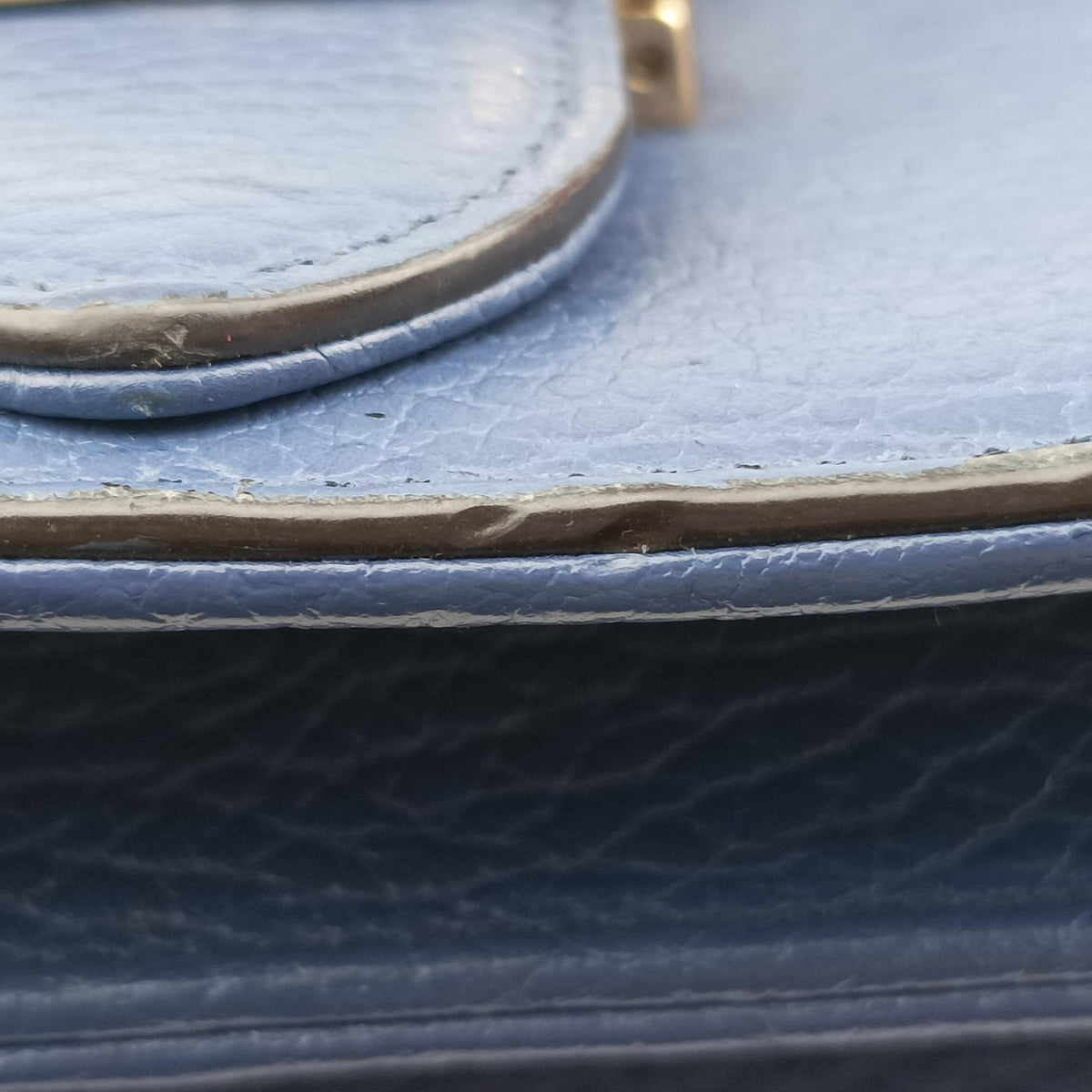Pre-owned Gucci Interlocking G Blue Leather 510304 shoulderbag | stylenewstar