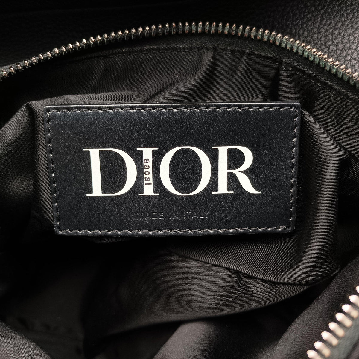 Pre-owned Christian Dior Saddle Black × Gray Nylon x Leather  bum bag/waist bag | stylenewstar