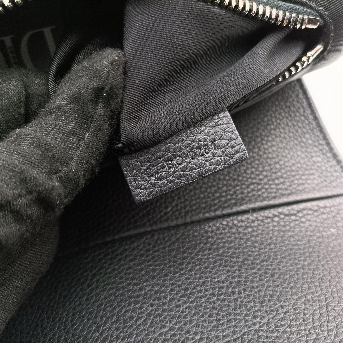 Pre-owned Christian Dior Saddle Black × Gray Nylon x Leather  bum bag/waist bag | stylenewstar