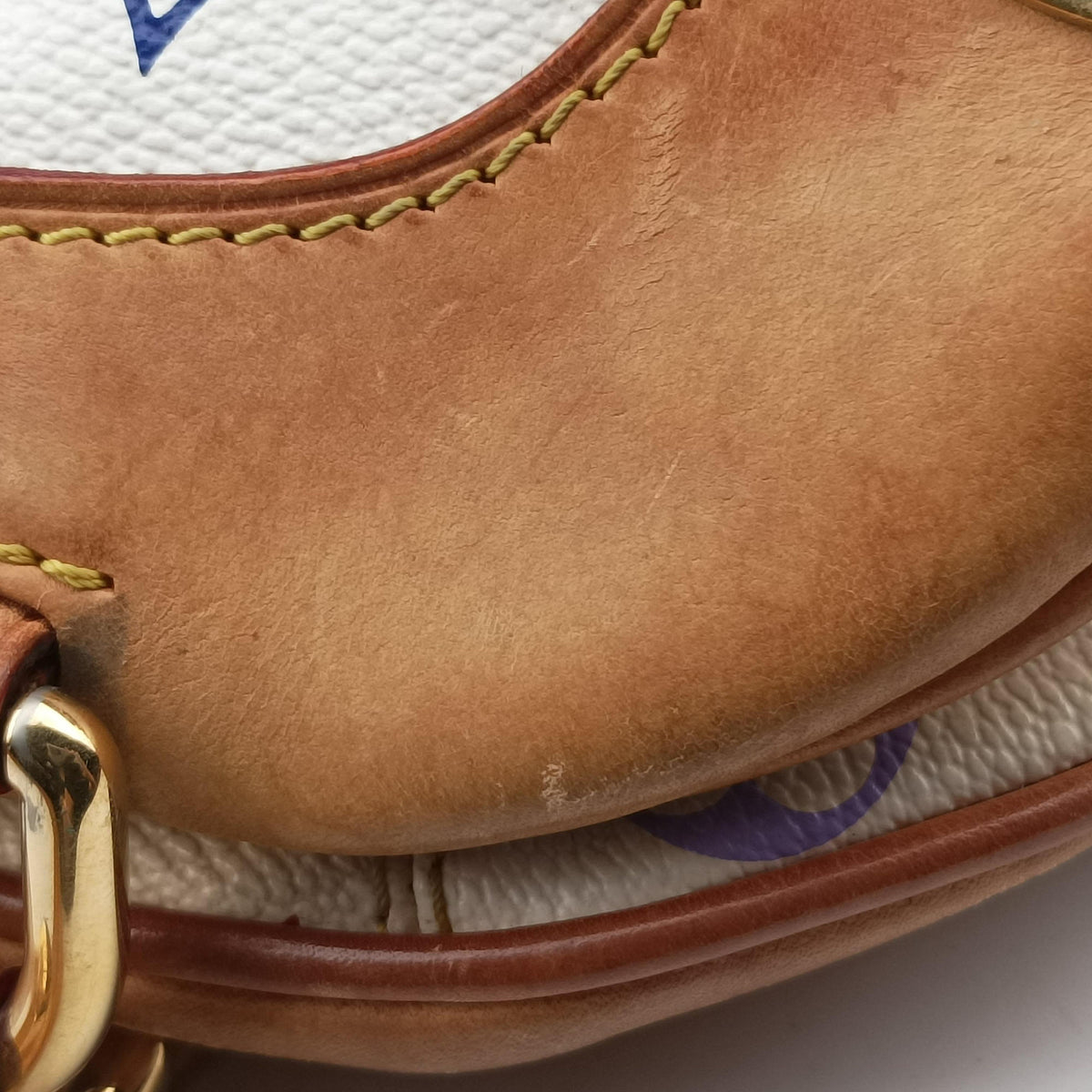Pre-owned Louis Vuitton CLAUDIA white Monogram Multicolor M40193 handbag | stylenewstar