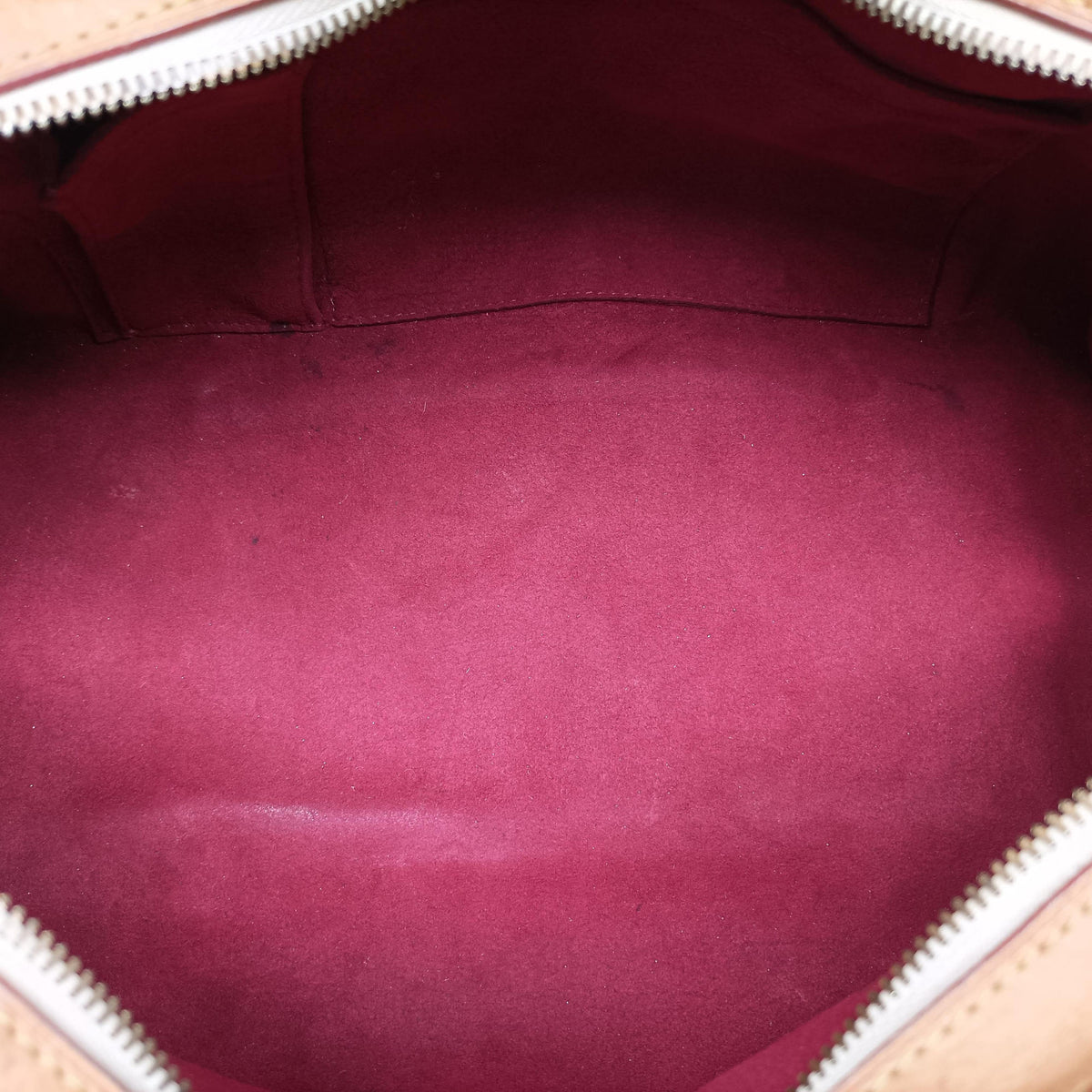 Pre-owned Louis Vuitton CLAUDIA white Monogram Multicolor M40193 handbag | stylenewstar